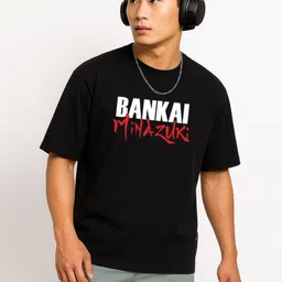 Be Crazy Shankar Impex Anime Graphic Printed Drop-ShoulderSleeves Cotton Oversized T-shirt-image-90