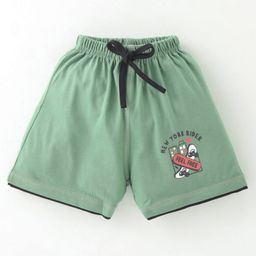 Simply Sinker Cotton Knit Shorts with Text Print Pack of 2 - Multicolour image 4