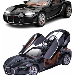 Magicwand 1:24 Scale Die-Cast Bugattti Atlantic with 4 Openable Doors,Pull Back Action,Lights,Music & WORKING HORN image 4
