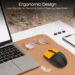 Archer Tech Lab Precision 300 Wireless Mouse, Dual Mode Bluetooth 3.0 & 5.2/2.4GHz USB Nano Dongle 10M Range,3 DPI Settings (800-1200-1600) 6 Button Ergonomic Design,3 Million Clicks,Lightweight 63gm image 5