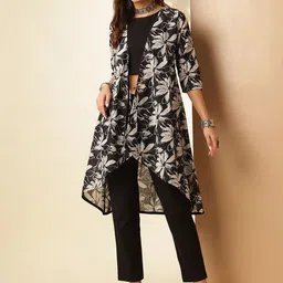 Anouk Printed Top With Trousers & Shrug Co-Ords-picture-6