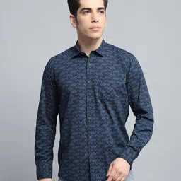 Monte Carlo Men Floral Opaque Printed Casual Shirt-picture-41