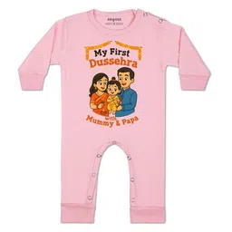 arvesa My First Dussehra Printed Baby Rompers-picture-30