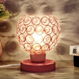 homesake Semi Crystal Table Lamps, Pink-picture-33