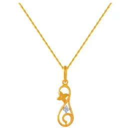 P.C. Chandra Jewellers 14 kt Gold Pendant without Chain-image-50