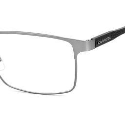 Carrera Silver Rectangular Eye Frames for Men image 5