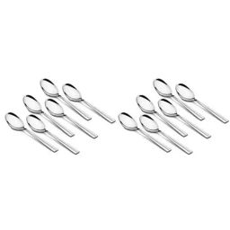 FnS Nile Silver Stainless Steel Baby Spoons - Set of 12-5