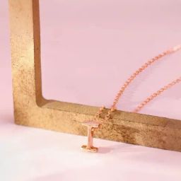 Touch925 Sterling Silver Infinite I Initial Chain Pendant-image-89
