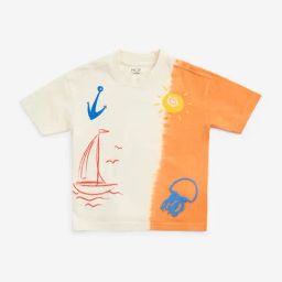 HOP Kids by Westside Orange Sea-Inspired Cotton T-Shirt-image-115