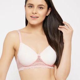Clovia Beige Non Wired Padded T-shirt Bra-image-46