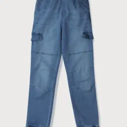 Gini & Jony Kids Blue Regular Fit Jeans-image-76