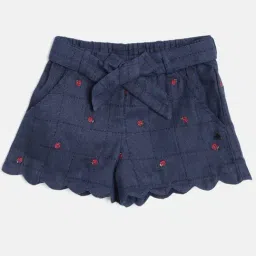 Cherry Crumble By Nitt Hyman Kids Navy Printed Shorts-image-29