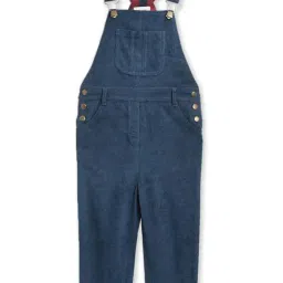 Cherry Crumble By Nitt Hyman Kids Blue Solid Dungaree-image-42