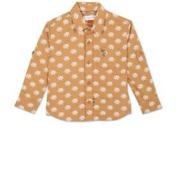 U.S. Polo Assn. Kids Light Brown Printed Full Sleeves Shirt-picture-17