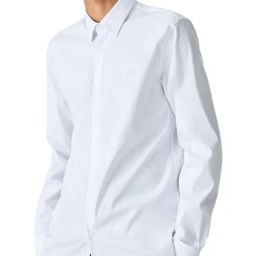 Lacoste White Cotton Slim Fit Shirt-picture-30