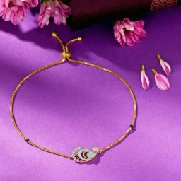 P.N.Gadgil Jewellers Thread Of Grace Gold & Diamond Bracelet For Women-image-52