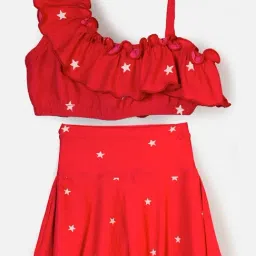 Cukoo Kids Red & White Printed Top set-image-34