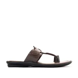 Khadim Men's Brown Toe Ring Sandals-image-28