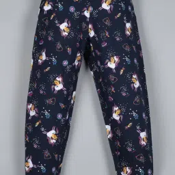 Plum Tree Kids Navy Cotton Printed Joggers-image-18