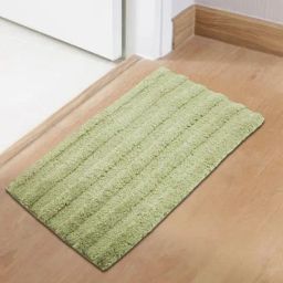 Welspun Exotica Light Green Drylon Anti Skid Stain Resistant Quick Dry Bath Mat-image-38