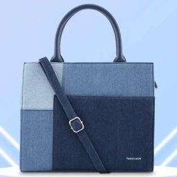 Fastrack Blue Color Block Medium Handbag-19