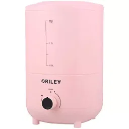 ORILEY Ultrasonic Cool Mist Humidifier Manual Air Purifier 2.3 L Capacity 18 W Corded Electric Solid Pink, 2111A-34