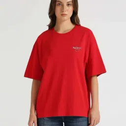 Pepe Jeans Red Hot Cotton Printed T-Shirt-picture-0
