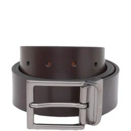 United Colors of Benetton Marten Brown & Tan Leather Reversible Belt for Men-image-87