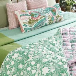 Freedom Tree Sativa Cotton Cambric Pink Double Quilt-image-25