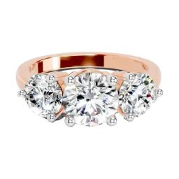 Sparkles Lab Grown Diamond 14k (585) Rose Gold Ring for Women-picture-28
