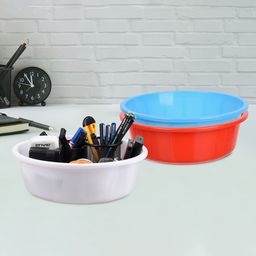 Kuber Industries Red & Blue 3 Pieces Regular Desk Organisers-38
