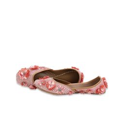 5 ELEMENTS Women Printed Open Toe snowdrop Pink Mojaris-29