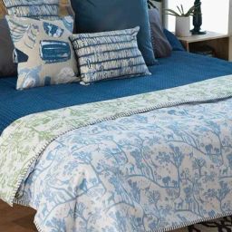 Creatures Of Canopy Mulmul And Flannel Blue Single Dohar-0