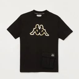 Kappa Boys Black Cotton Printed T-Shirts-picture-4