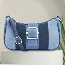 Fastrack Blue Color Block Medium Sling Handbag-13