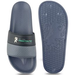 Red Tape Men's Grey Slides image 5