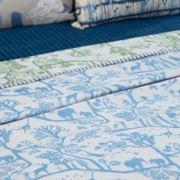 freedom tree Creatures Of Canopy Mulmul And Flannel Soft Blue Double Dohar image 4