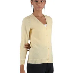 Monte Carlo Light Beige Wool Open Front Cardigan image 3