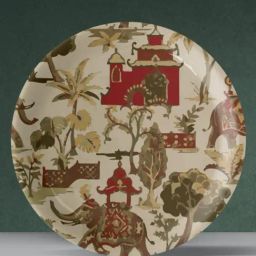 Nestroots Rajasthani Traditional Print Multicolor Porcelain Wall Plate-image-19
