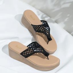 Inc.5 Women's Black T-Strap Wedges-picture-44