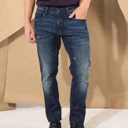 Rare Rabbit Blue Slim Fit Fit Solid Jeans-image-102