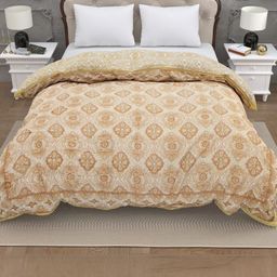 Myntra Elegant Homes Multi 200 GSM Ethnic Motifs Cotton AC Room Double Bed Quilt-picture-3
