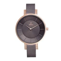 OBAKU V158LEVNMN Lun Walnut Analog Watch for Women-image-77