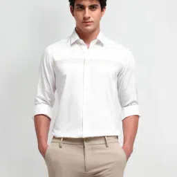 Arrow New York White Cotton Slim Fit Printed Shirt-picture-24