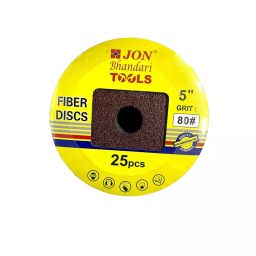 Jon bhandari Grinding Sanding Fiber Disc Round Shape 80 Grit 5 Inch (125 mm) Aluminium Oxide Fibers & Grains Multicolor Smooth Finish for Metal & Wood Grinding, (Pack of 25 Pcs)-image-91