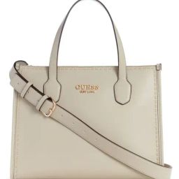 GUESS Taupe SILVANA Medium Tote-image-25
