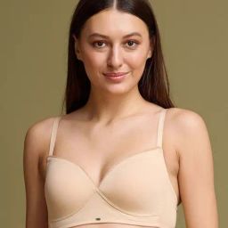 Soie Beige Regular Fit Bra-image-13
