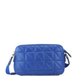 Fastrack Blue Faux Leather Quilted Sling Handbag-image-21