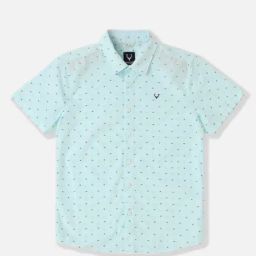 Allen Solly Boys Blue Cotton Printed Shirt-image-72