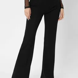 Stylecast X Slyck Solid Pattern Wide Leg Trousers-image-35